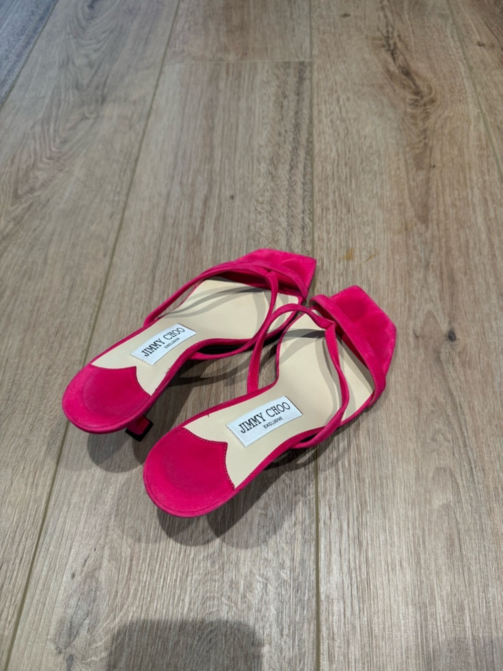 Jimmy Choo Maelie 50 Strappy Suede Kitten Heel - Picture 5 of 7